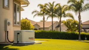 Generator outside California home